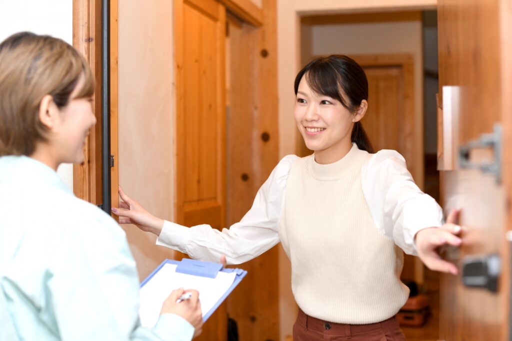 マナー研修を実施した非喫煙者が訪問